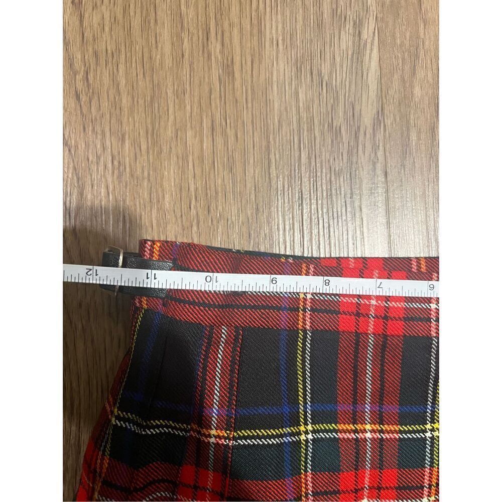 Charter Club Tartan Plaid Wool Wrap Skirt Schoolgirl Academia Girls size 7 - Picture 3 of 9